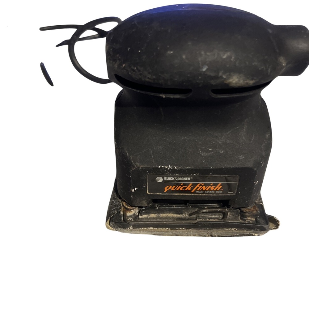Black & Decker  Quick Finish Power‎ Sanding Block 7441 Corded Electric - Vintage